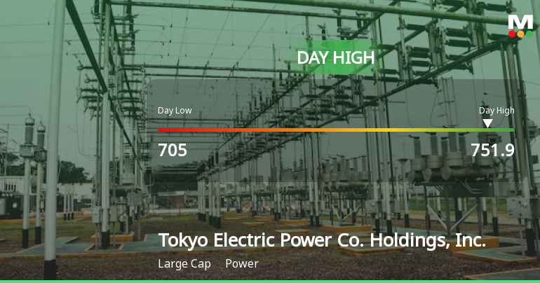 Tokyo Electric Power Co. Hits Day High with Strong 3.49% Surge