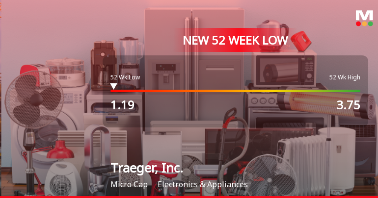 Traeger, Inc. Hits New 52-Week Low at $1.19 Amid Declining Performance