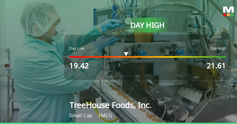TreeHouse Foods Hits Day High with 23.99% Surge in Stock Price