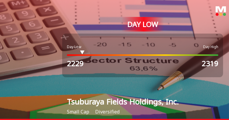 Tsuburaya Fields Holdings Hits Day Low Amid Price Pressure, Reaches JPY 2,229.00