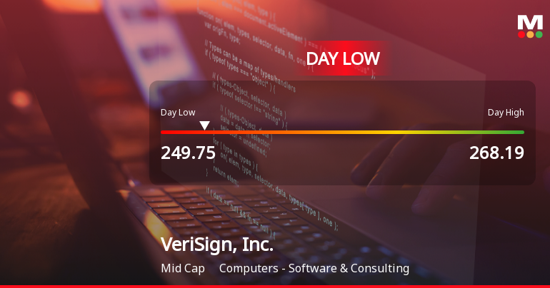VeriSign Stock Hits Day Low of $249.75 Amid Price Pressure