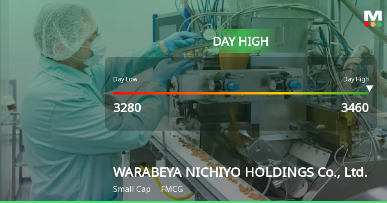 WARABEYA NICHIYO HOLDINGS Hits Day High with 19.31% Surge in Stock Price