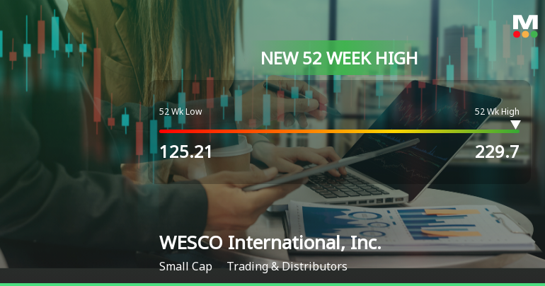 WESCO International Hits New 52-Week High of $229.70, Showcasing Strong Growth