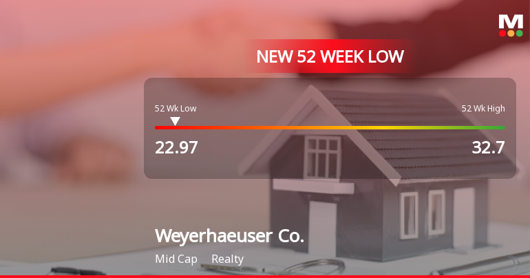 Weyerhaeuser Co. Hits New 52-Week Low at $22.97
