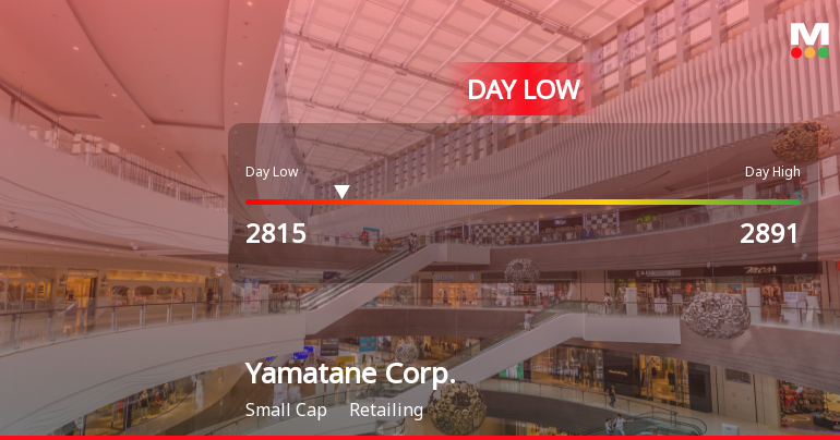 Yamatane Corp. Hits Day Low at JPY 2,815 Amid Price Pressure