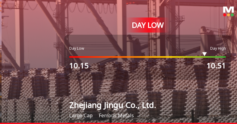 Zhejiang Jingu Stock Hits Day Low of CNY 10.15 Amid Price Pressure