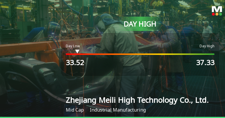 Zhejiang Meili Stock Hits Day High with 6.45% Surge in Strong Performance