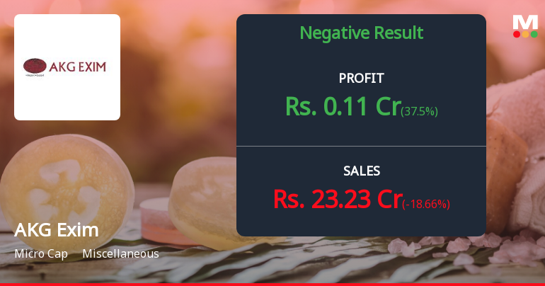 AKG Exim Q2 FY26: Revenue Contraction Deepens Amid Persistent Margin Pressures