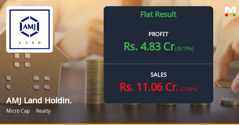 AMJ Land Holdings Q2 FY26: Profit Plunges 67% as Revenue Volatility Persists