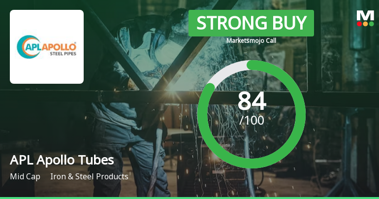 APL Apollo Tubes Sees Positive Shift in Market Evaluation Amid Strong Fundamentals