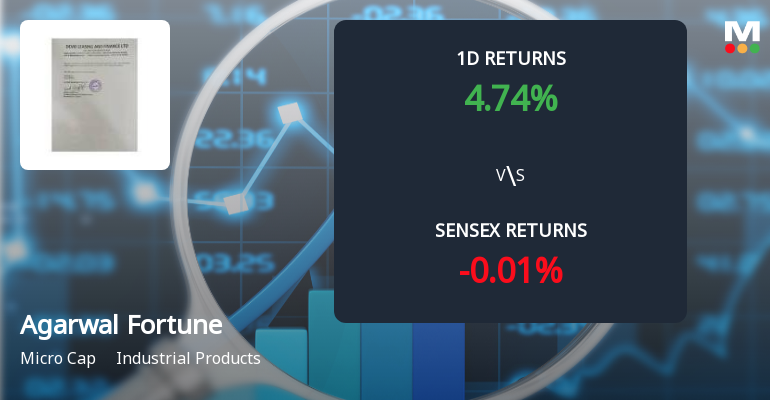 Agarwal Fortune India Faces Intense Selling Pressure Amid Consecutive Losses