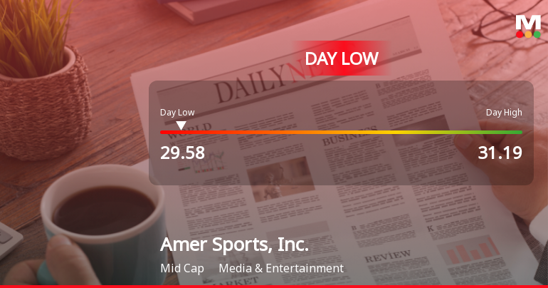 Amer Sports Stock Hits Day Low of $29.58 Amid Price Pressure