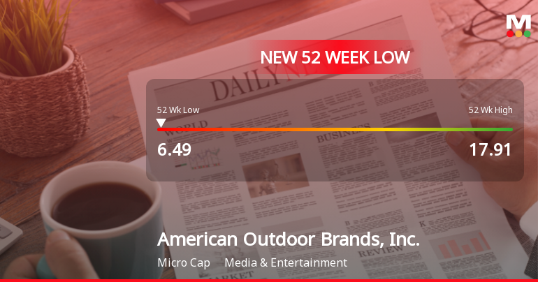American Outdoor Brands Hits New 52-Week Low at $6.49