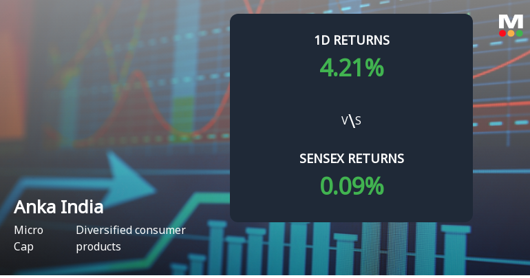 Anka India Surges to Upper Circuit Amidst Unprecedented Buying Interest