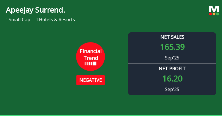 Apeejay Surrendra Park Hotels Faces Financial Challenges Amid Declining Performance Metrics