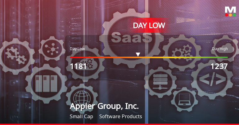 Appier Group Stock Hits Day Low Amid Price Pressure, Drops to JPY 1,181.00