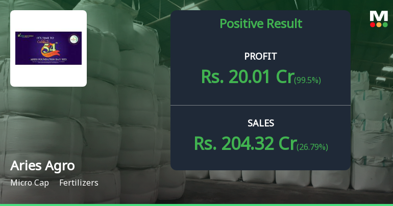 Aries Agro Q2 FY26: Strong Profit Surge Masks Margin Volatility Concerns