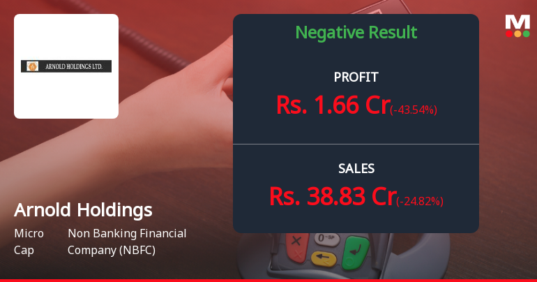 Arnold Holdings Q2 FY26: Profitability Plunges Amid Revenue Decline