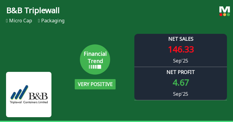 B&B Triplewall Containers Quarterly Financial Trend Shows Notable Shifts