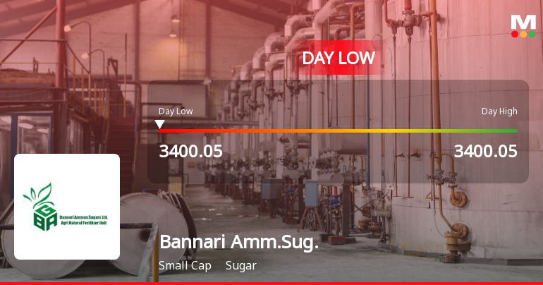 Bannari Amman Sugars Hits Day Low Amid Price Pressure, Drops 7.33%