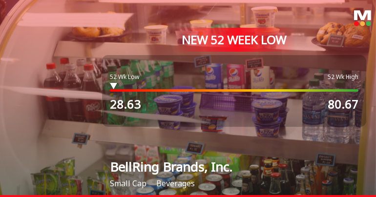 BellRing Brands Hits 52-Week Low at $28.62 Amidst Significant Decline