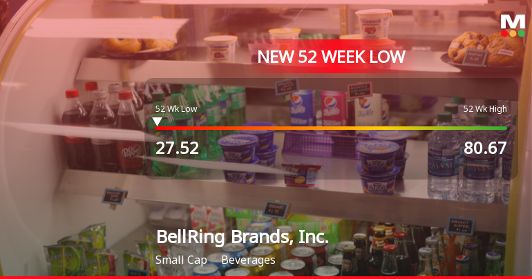 BellRing Brands Hits New 52-Week Low at $27.52 Amidst Major Decline