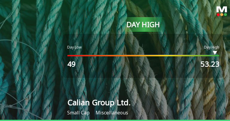 Calian Group Hits Day High with 9.24% Surge in Strong Intraday Performance