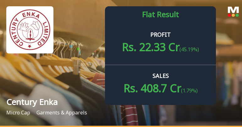 Century Enka Q2 FY26: Profit Surge Masks Underlying Revenue Weakness