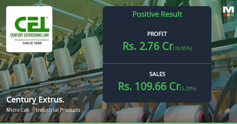 Century Extrusions Q2 FY26: Margin Expansion Drives Profitability Despite Modest Revenue Growth