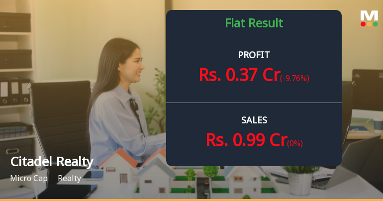 Citadel Realty Q2 FY26: Margins Shine Despite Flat Revenue Growth