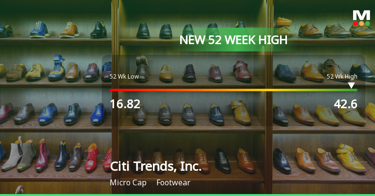 Citi Trends, Inc. Hits New 52-Week High of $42.60 Amid Strong Growth