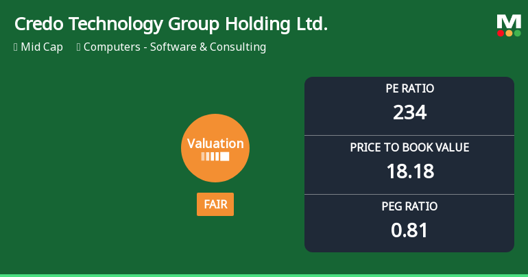 Credo Technology Group Holding Ltd. Experiences Revision in Stock Evaluation Amid Strong Performance Metrics