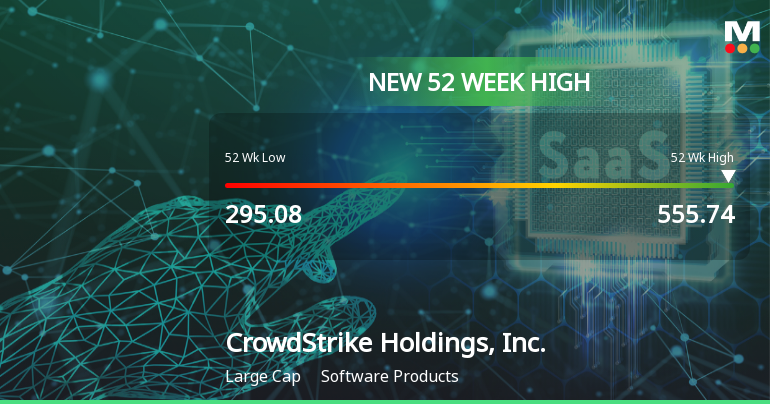 CrowdStrike Holdings Hits New 52-Week High at $555.74
