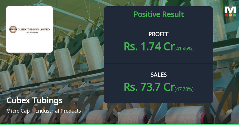 Cubex Tubings Q2 FY26: Strong Revenue Surge Masks Margin Pressure and Technical Weakness