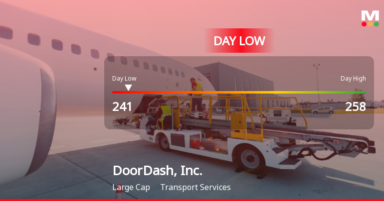 DoorDash Stock Hits Day Low of $241 Amid Price Pressure
