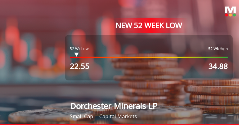 Dorchester Minerals LP Hits New 52-Week Low at $22.55