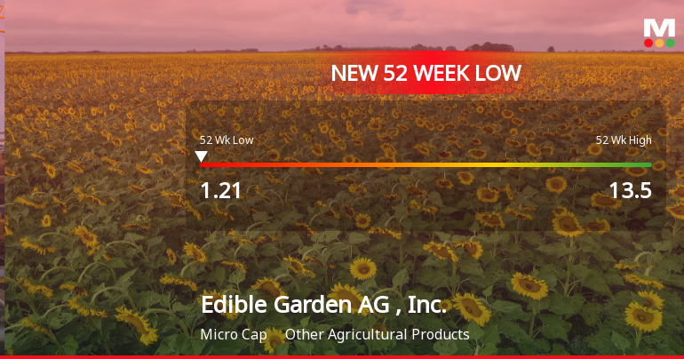 Edible Garden AG, Inc. Hits New 52-Week Low at $1.21