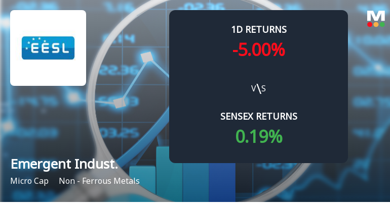 Emergent Industrial Solutions Faces Intense Selling Pressure Amid Lower Circuit Lock