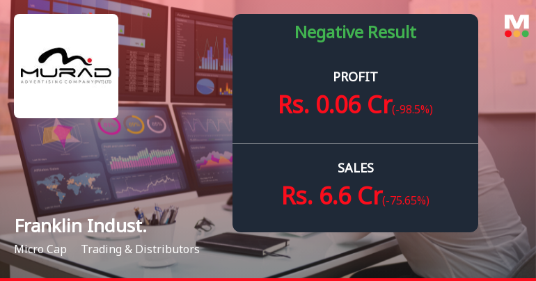 Franklin Industries Q2 FY26: Sharp Revenue Decline Raises Sustainability Concerns