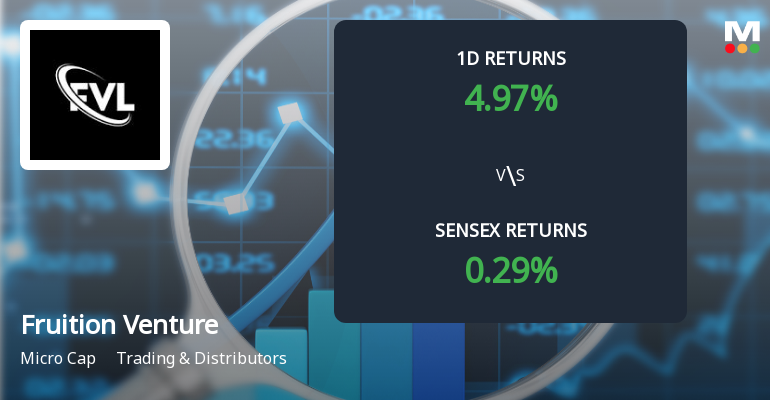 Fruition Venture Ltd Stock Rises 4.97% Today, Reaching Intraday High of Rs 29.33