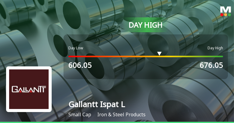 Gallantt Ispat Hits Day High with Strong 7.88% Intraday Surge