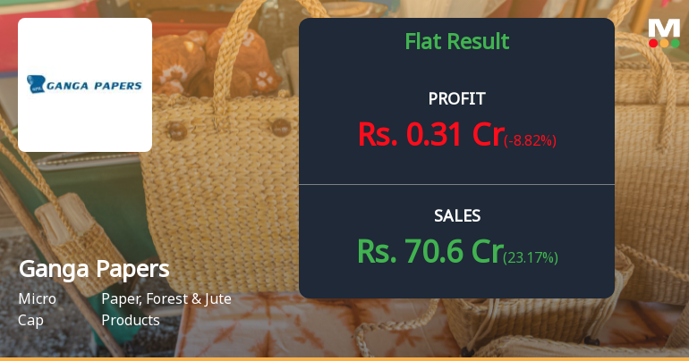 Ganga Papers India Q2 FY26: Margins Under Pressure as Profitability Shrinks