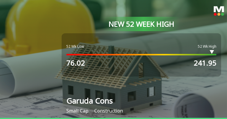 Garuda Construction Hits New 52-Week High of Rs. 241.95