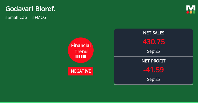Godavari Biorefineries Faces Operational Challenges Amid Mixed Financial Performance Indicators