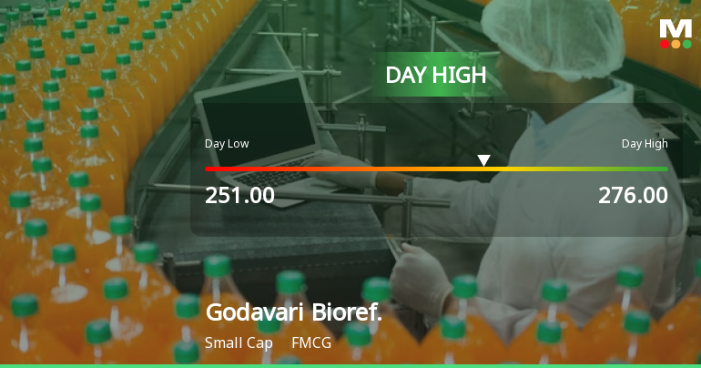 Godavari Biorefineries Hits Day High with Strong 8.7% Intraday Surge