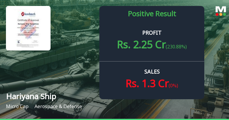 Hariyana Ship Breakers Q2 FY26: Profit Surge Masks Operational Weakness