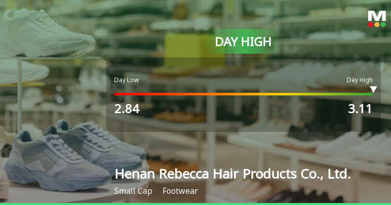 Henan Rebecca Hair Products Hits Day High with 9.89% Surge