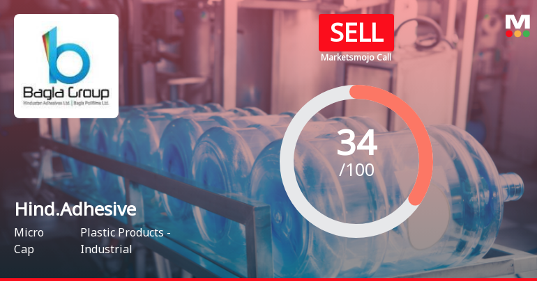 Hindustan Adhesives Experiences Stock Score Adjustment Amid Mixed Financial Performance