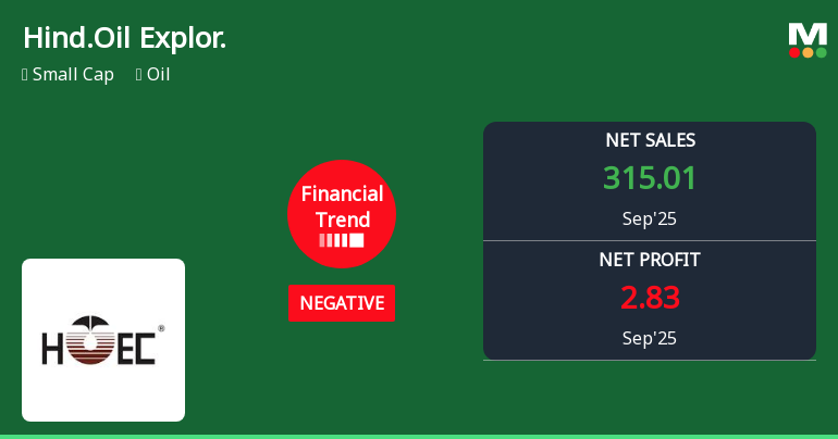 Hindustan Oil Exploration Faces Financial Challenges Amid Record Net Sales Performance