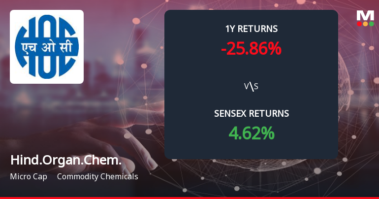 Hindustan Organic Chemicals Forms Death Cross, Signals Bearish Trend Ahead